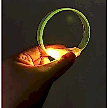 3 Modlu Pilli LED Işıklı Esnek Parti Bilekliği Sarı