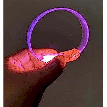 3 Modlu Pilli LED Işıklı Esnek Parti Bilekliği Pembe