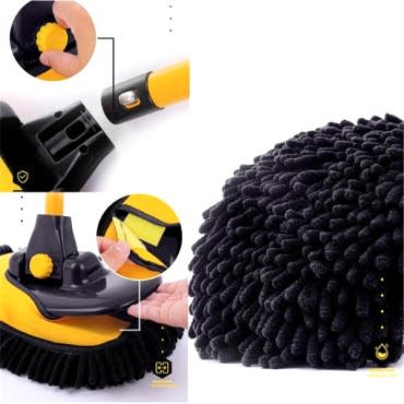 Teleskopik Saplı Kuru Islak Oto Yıkama Fırçası