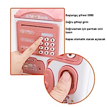Parmak İzi ve Şifreli Elektronik ATM Kumbara