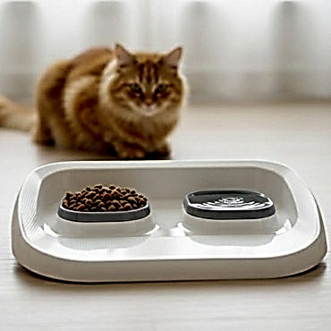 Mikopet Gri 2'si 1 Arada Mama Ve Su Kabı