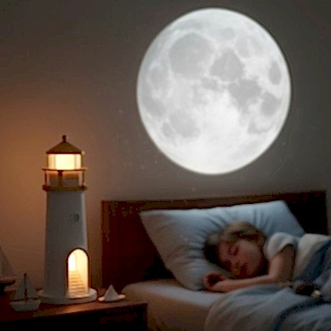 Deniz Feneri Projektör Gece Lambası 