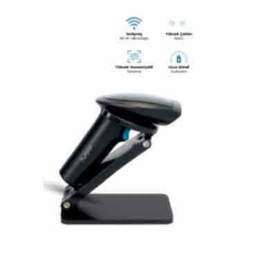 Kablosuz Standlı 1D/2D Barkod & Karekod Okuyucu