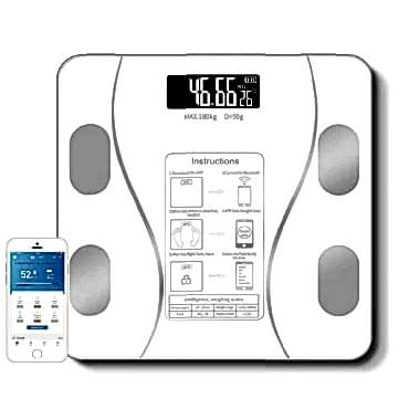 Beyaz Renk Bluetooth Özellikli Akıllı Tartı 