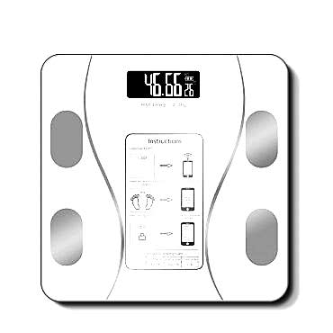 Beyaz Renk Bluetooth Özellikli Akıllı Tartı 