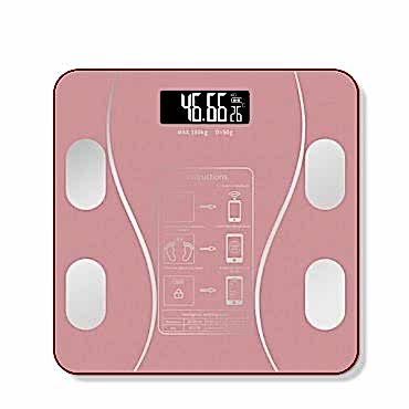 Pembe Renk Bluetooth Özellikli Akıllı Tartı 