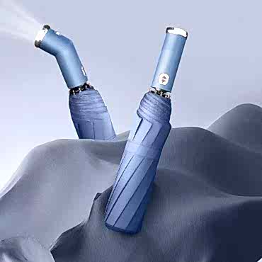 Mavi El Fenerli Şemsiye 