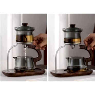 Otomatik Manyetik Borosilikat Demlik Seti 