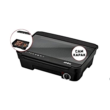 Sinbo Elektrikli Izgara Cam Kapaklı