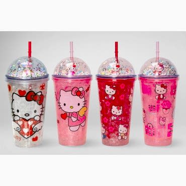 Sevimli Hello Kitty Pipetli Işıklı Boncuklu Suluk Bardak 400 ml