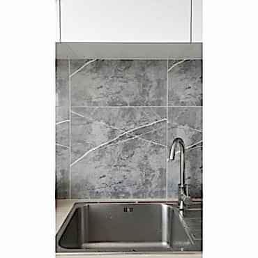 30x30 Antrasit Mermer Desenli Duvar Sticker