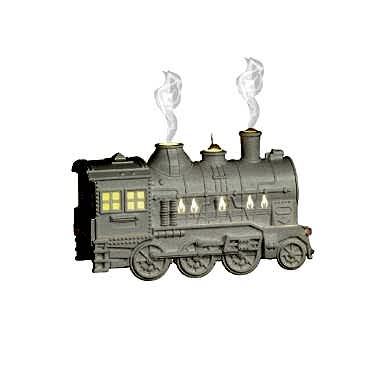 Beyaz Renk Tren Tasarımlı Hava Nemlendirici