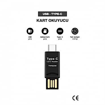USB To Type-C Kart Okuyucu