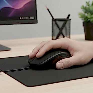 Siyah USB Kablolu 3D Optik Mouse