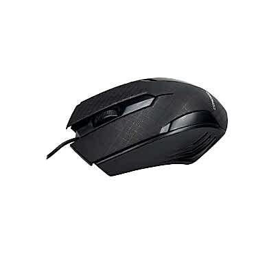 Siyah Mat Desenli USB Kablolu 3D Optik Mouse