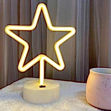 Yıldız Neon LED Lamba 