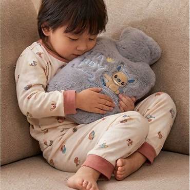 Stitch Figürlü Gri Peluş Sıcak Su Torbası 1 Litre