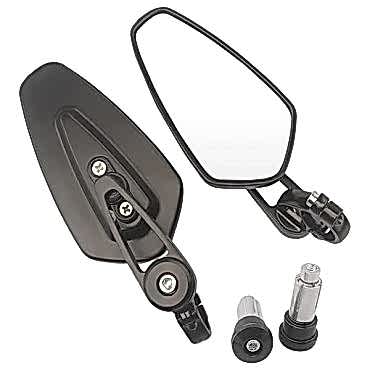 Motosiklet Gidon Aynası Siyah Tak Kullan