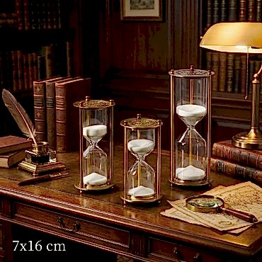 Dekoratif Cam Kum Saati 7x16 cm 