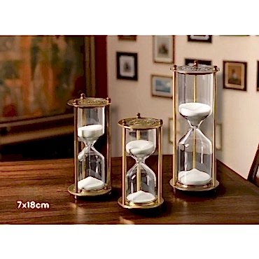 Dekoratif Cam Kum Saati 7x18 cm 