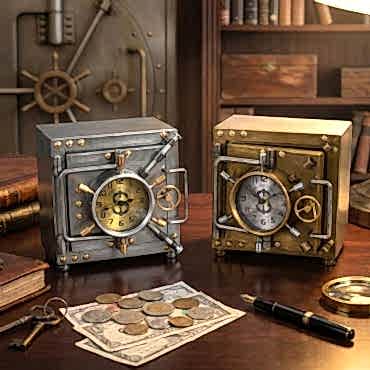 Kasa Tasarımlı Masaüstü Saat 