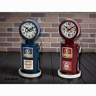 Retro Benzin Pompası Tasarımlı Masaüstü Saat