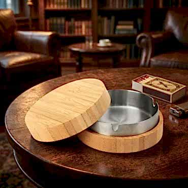 Bambu Kapaklı Küllük 