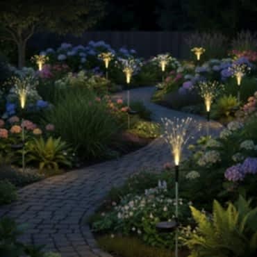 2 Adet Saçak Model Sensörlü Solar Bahçe Lambası 