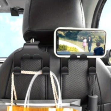 Oto Koltuk Arkası Organizer Askılık Ve Telefon Tutucu 