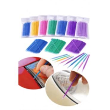 100’lü Mini Tek Kullanımlık Araba Rötuş Fırçası