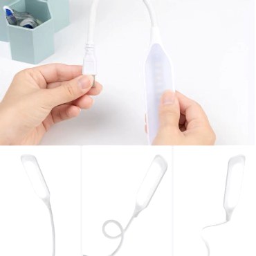 Kompakt USB Beyaz 14 Ledli 3 Kademeli Dokunmatik Okuma Lambası 