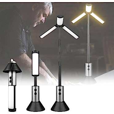 Teleskopik Şarj Edilebilir Çadır Kamp Işığı