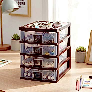 Mini 4 Çekmeceli Komidin Organizer 