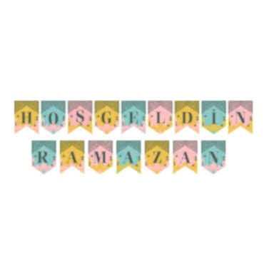 Ramazan Renkli Banner Süs - Hoşgeldin Ramazan 