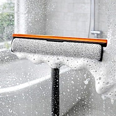 360 Derece Oynar Çift Başlıklı Çekçek Cam Temizleme Aparatı 