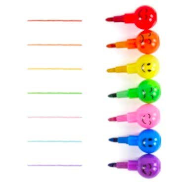 4'lü Emojili Yumurtlayan Boya Kalemi Seti 
