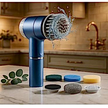 Profesyonel 5’i 1 Arada Şarjlı Temizlik Fırçası