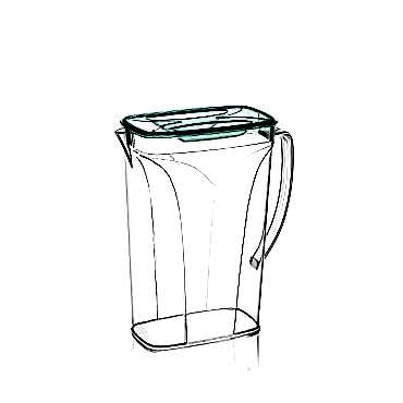 Aqua Şeffaf Sürahi