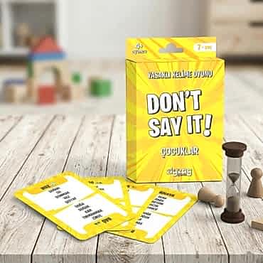 Yasaklı Kelime Oyunu Don't Say It! Çocuklar - Eğlenceli Kart Oyunu