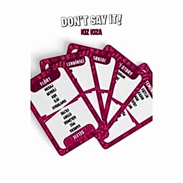 Yasaklı Kelime Oyunu Don't Say It! Kız Kıza - Eğlenceli Kart Oyunu