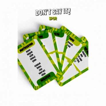 Yasaklı Kelime Oyunu Don't Say It! Spor - Eğlenceli Kart Oyunu