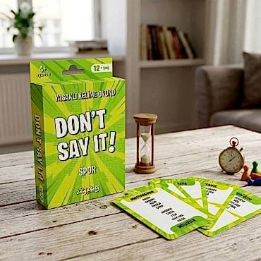 Yasaklı Kelime Oyunu Don't Say It! Spor - Eğlenceli Kart Oyunu