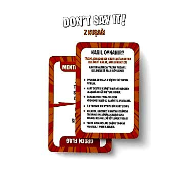 Yasaklı Kelime Oyunu Don't Say It! Z Kuşağı - Eğlenceli Kart Oyunu