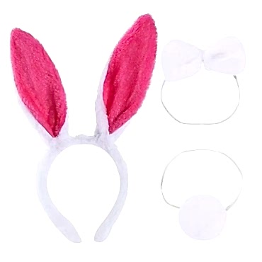 Fuşya Tavşan Kostüm Seti Kız Çocuk – Tütü Etek, Taç, Papyon, Ponpon