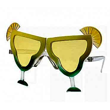 Sarı Margarita Bardak Şeklinde Parti Gözlüğü